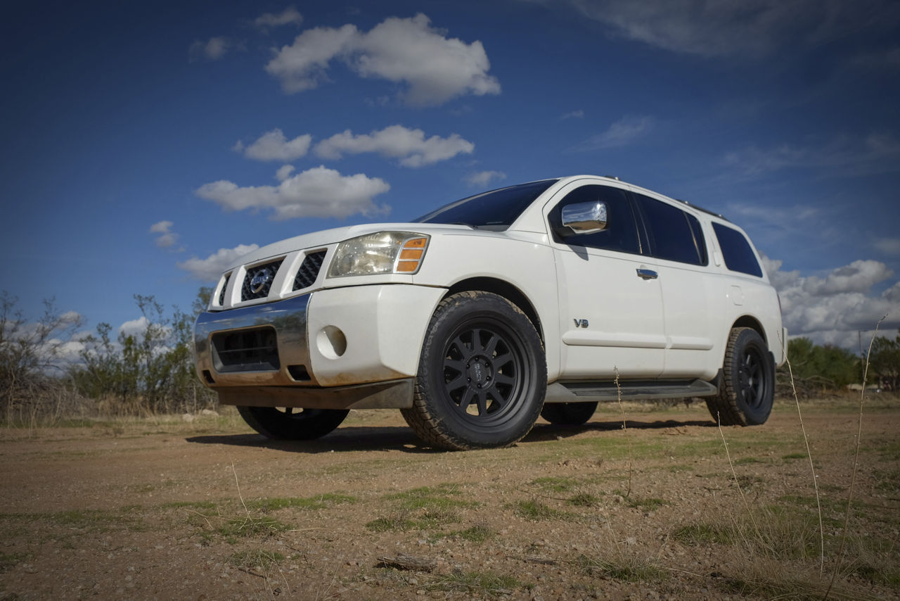 2016 Nissan Armada Black Rhino STADIUM Black Wheel Pros